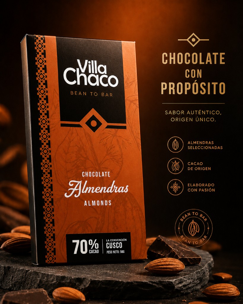 Chocolate Almendras 70% Cacao