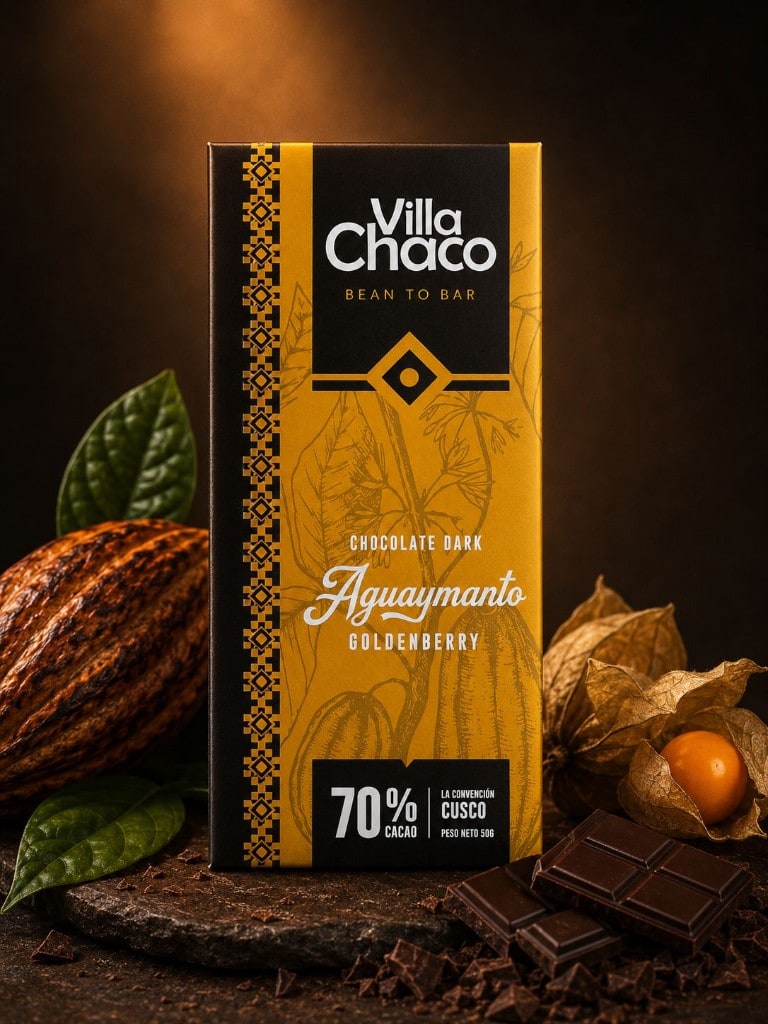 Chocolate Dark Aguaymanto 70% Cacao