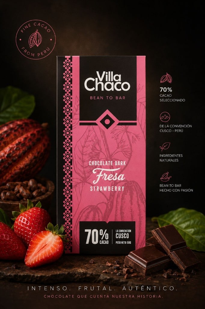 Chocolate Dark Fresa 70% Cacao