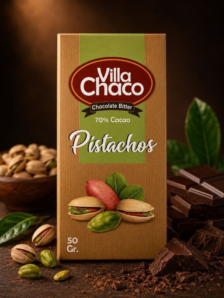 Chocolate Bitter Pistachos 70% Cacao