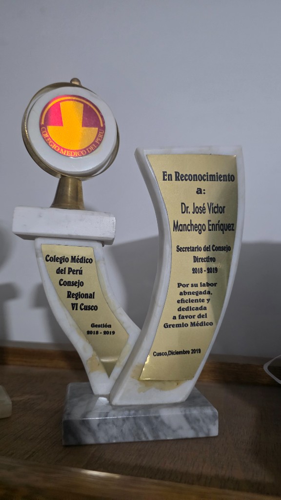 Secretario del Colegio Médico, Consejo Regional VI Cusco
