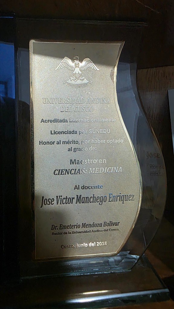 Maestro en Ciencias: Medicina, Universidad Andina del Cusco, 2018