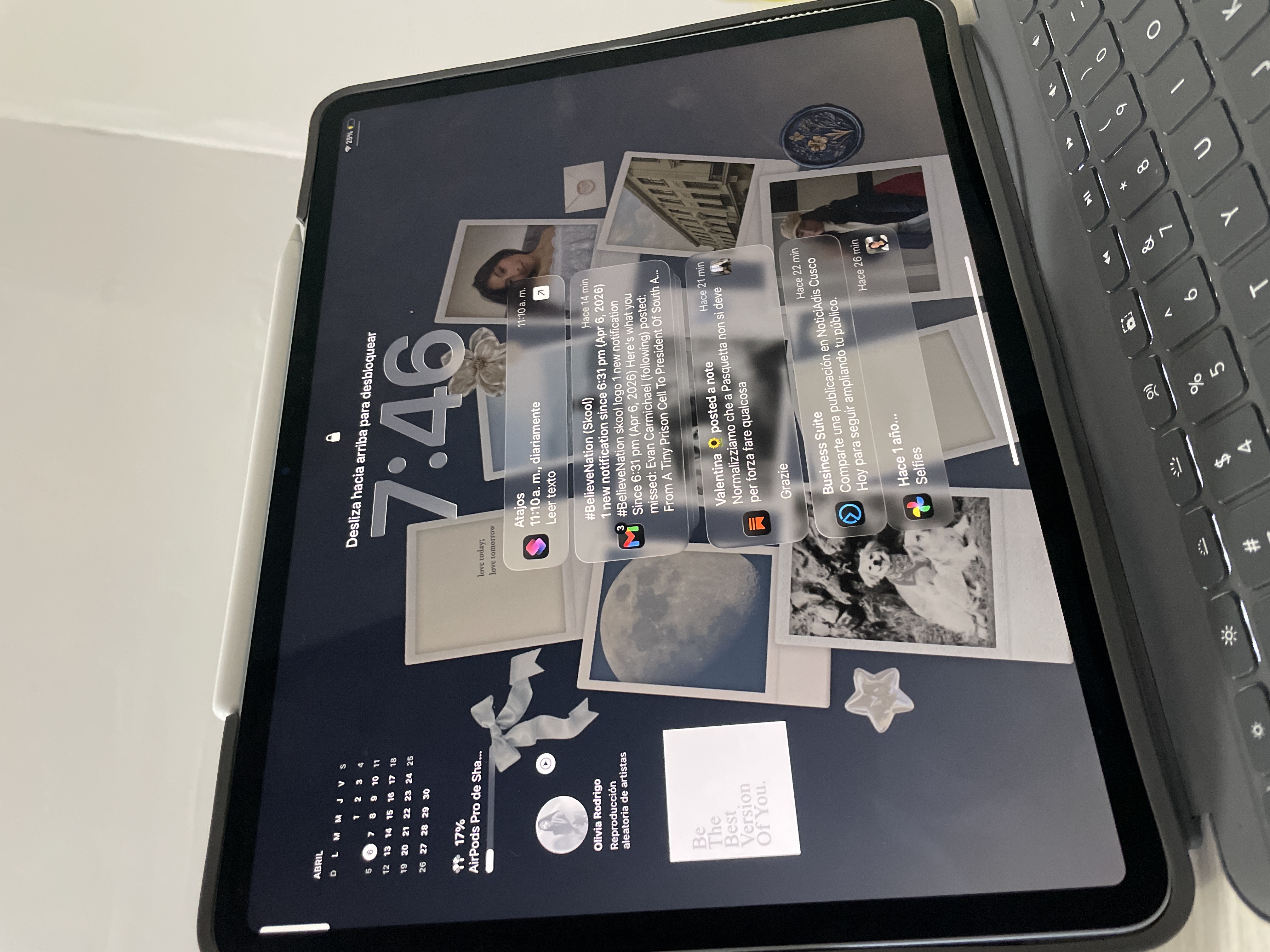 iPad Pro C/ Teclado Logitech & Apple Pencil 2da Gen