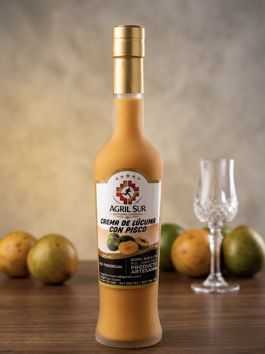 Crema de lúcuma con pisco